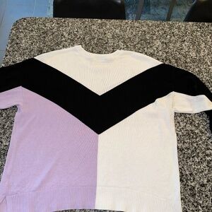 Tommy Hilfiger Womens Chevron Cotton Pullover Sweater ~ 1X